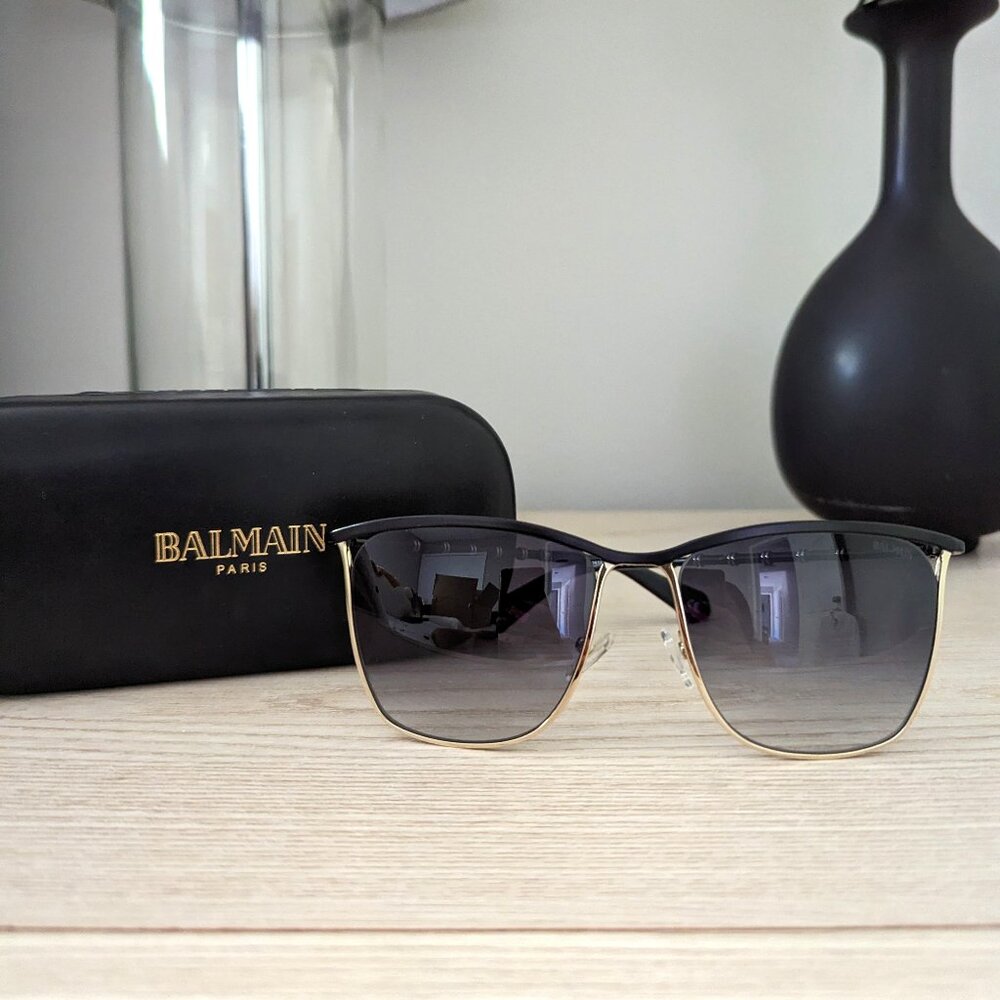 Balmain Womens Black Square Sunglasses - BL2516